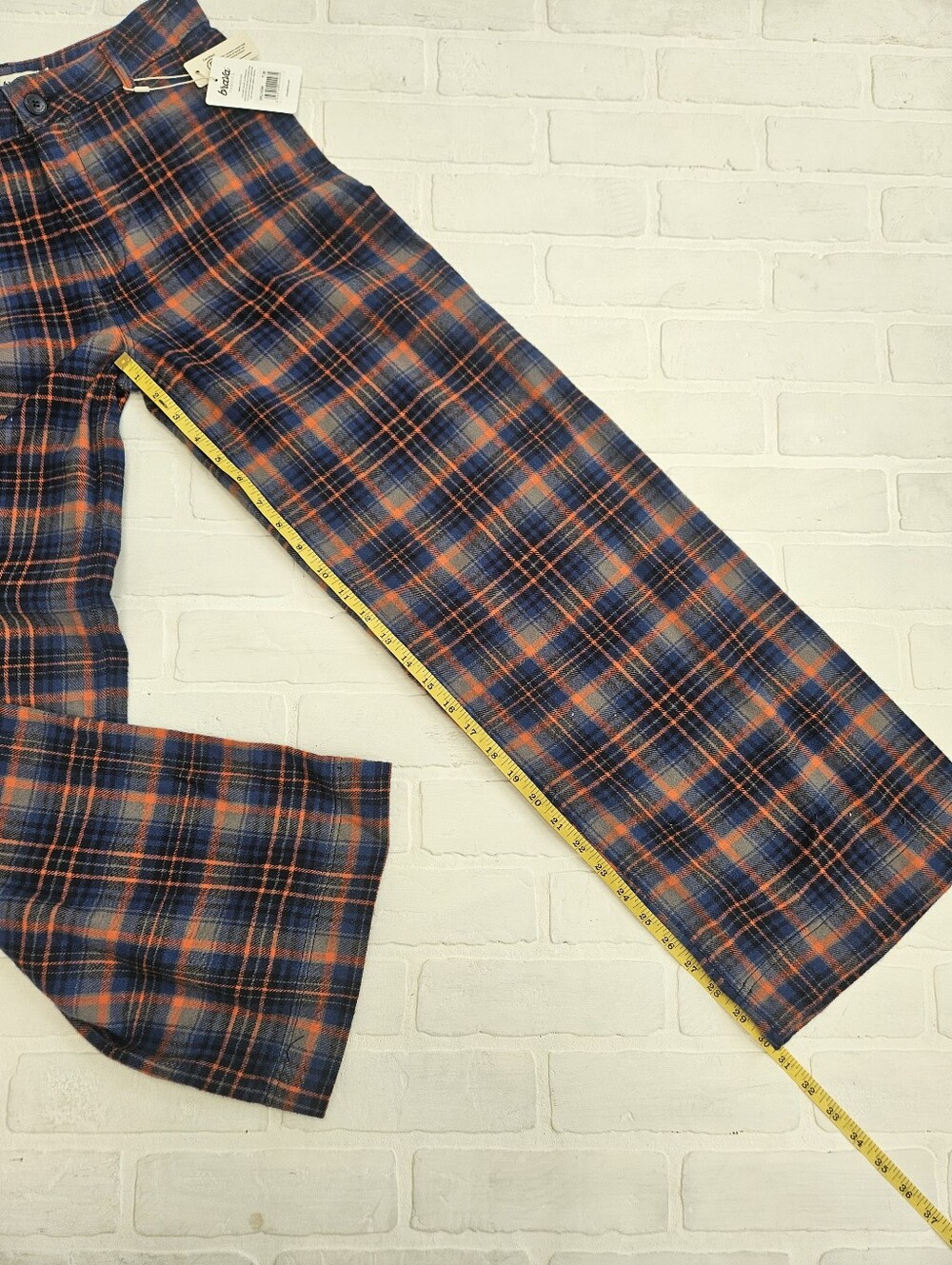 100% Organic Cotton Plaid Trousers - Picture 4 of 10